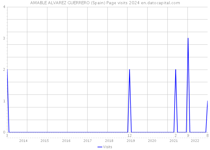 AMABLE ALVAREZ GUERRERO (Spain) Page visits 2024 