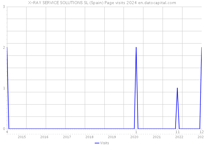 X-RAY SERVICE SOLUTIONS SL (Spain) Page visits 2024 