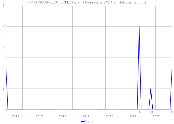 ROSARIO ARREGUI LOPEZ (Spain) Page visits 2024 