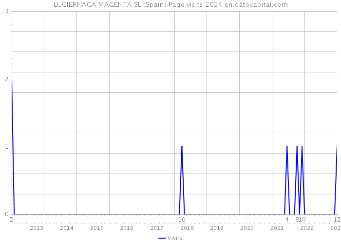 LUCIERNAGA MAGENTA SL (Spain) Page visits 2024 