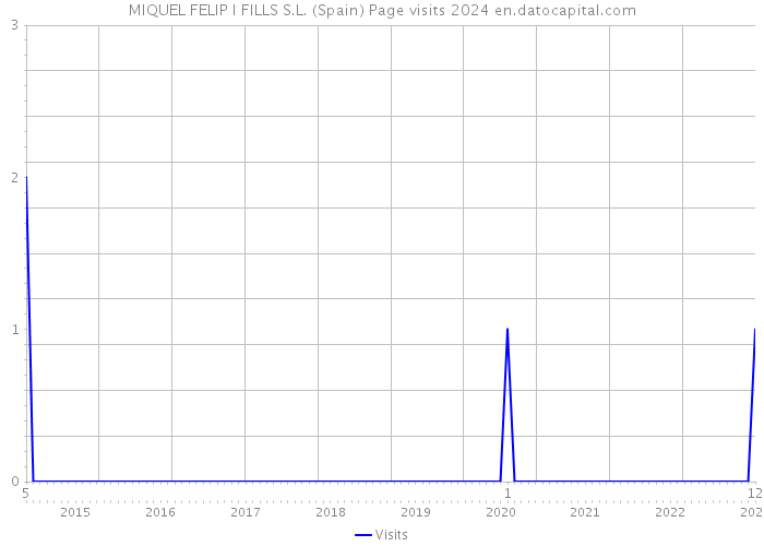 MIQUEL FELIP I FILLS S.L. (Spain) Page visits 2024 