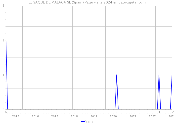 EL SAQUE DE MALAGA SL (Spain) Page visits 2024 