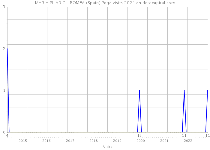 MARIA PILAR GIL ROMEA (Spain) Page visits 2024 