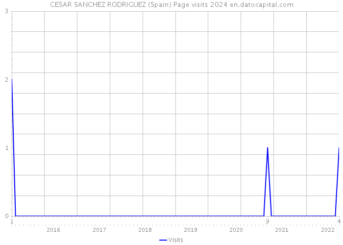 CESAR SANCHEZ RODRIGUEZ (Spain) Page visits 2024 