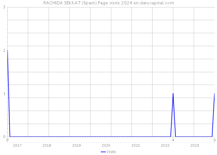 RACHIDA SEKKAT (Spain) Page visits 2024 