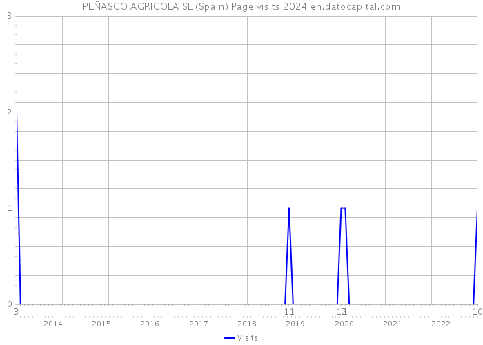 PEÑASCO AGRICOLA SL (Spain) Page visits 2024 