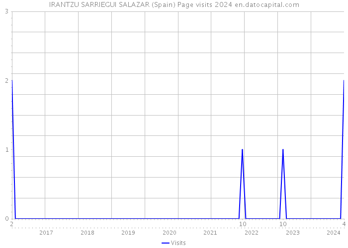 IRANTZU SARRIEGUI SALAZAR (Spain) Page visits 2024 