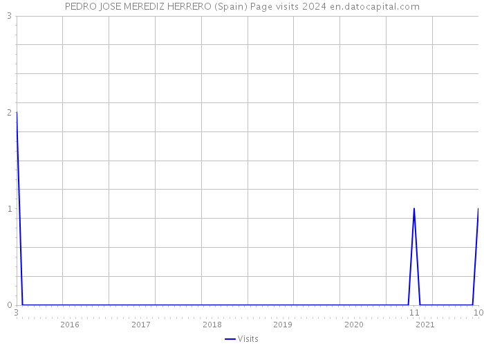 PEDRO JOSE MEREDIZ HERRERO (Spain) Page visits 2024 