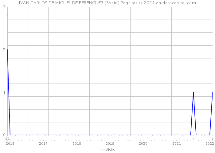 IVAN CARLOS DE MIGUEL DE BERENGUER (Spain) Page visits 2024 
