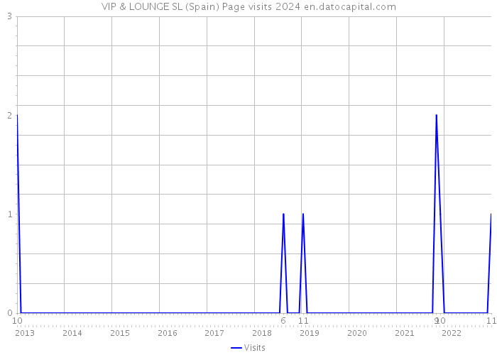 VIP & LOUNGE SL (Spain) Page visits 2024 