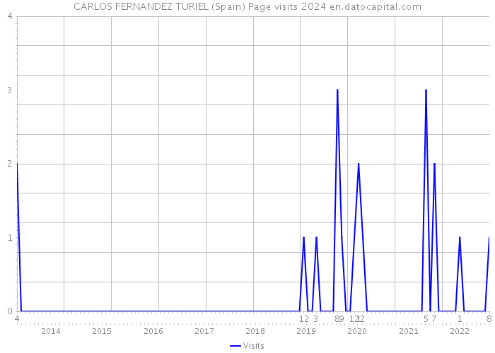 CARLOS FERNANDEZ TURIEL (Spain) Page visits 2024 