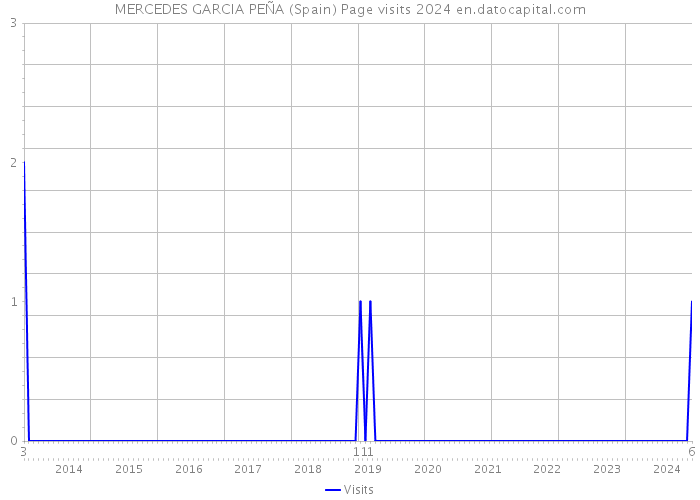 MERCEDES GARCIA PEÑA (Spain) Page visits 2024 