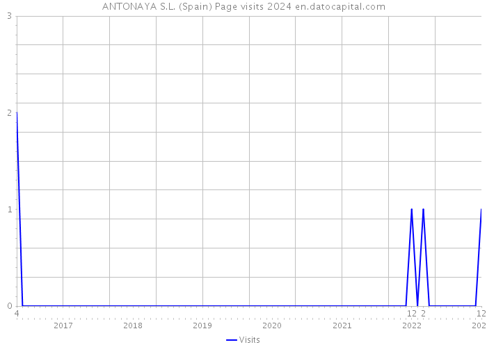 ANTONAYA S.L. (Spain) Page visits 2024 