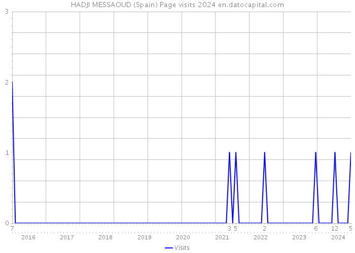 HADJI MESSAOUD (Spain) Page visits 2024 