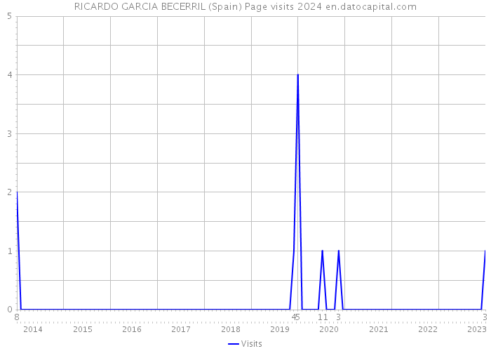 RICARDO GARCIA BECERRIL (Spain) Page visits 2024 