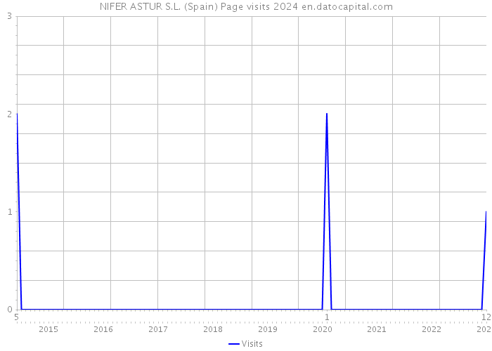 NIFER ASTUR S.L. (Spain) Page visits 2024 