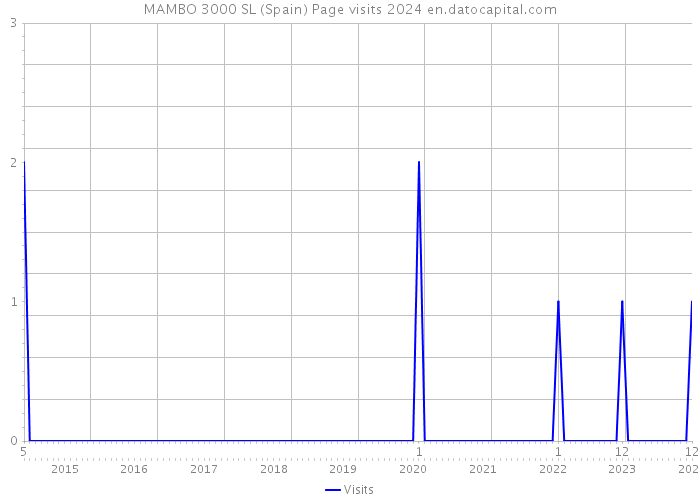 MAMBO 3000 SL (Spain) Page visits 2024 