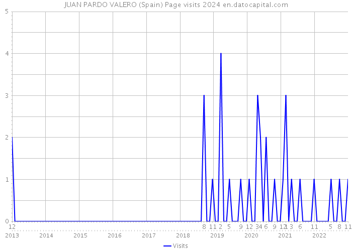 JUAN PARDO VALERO (Spain) Page visits 2024 