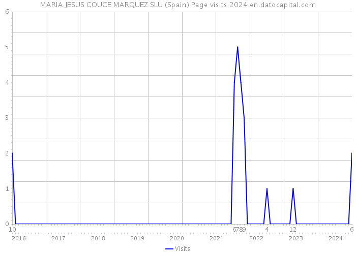 MARIA JESUS COUCE MARQUEZ SLU (Spain) Page visits 2024 