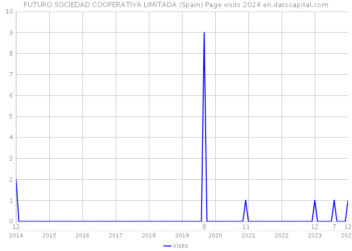 FUTURO SOCIEDAD COOPERATIVA LIMITADA (Spain) Page visits 2024 