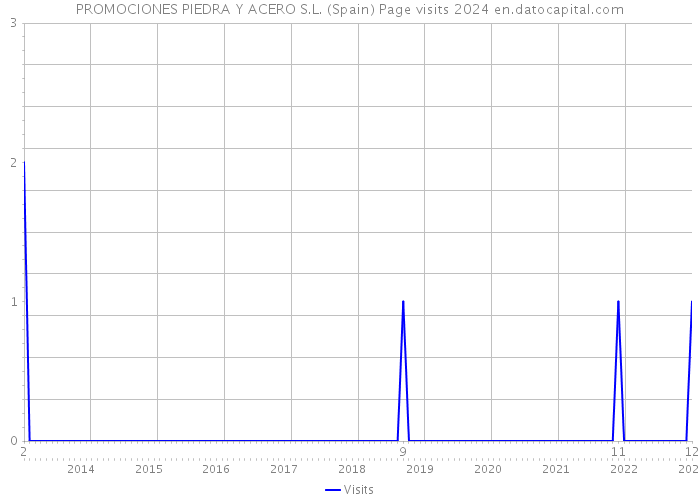 PROMOCIONES PIEDRA Y ACERO S.L. (Spain) Page visits 2024 