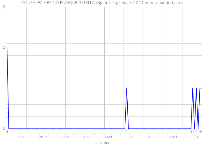 GONZALEZ MESINO ENRIQUE PADILLA (Spain) Page visits 2024 