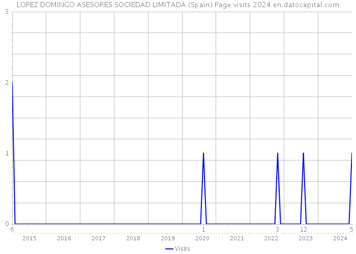 LOPEZ DOMINGO ASESORES SOCIEDAD LIMITADA (Spain) Page visits 2024 