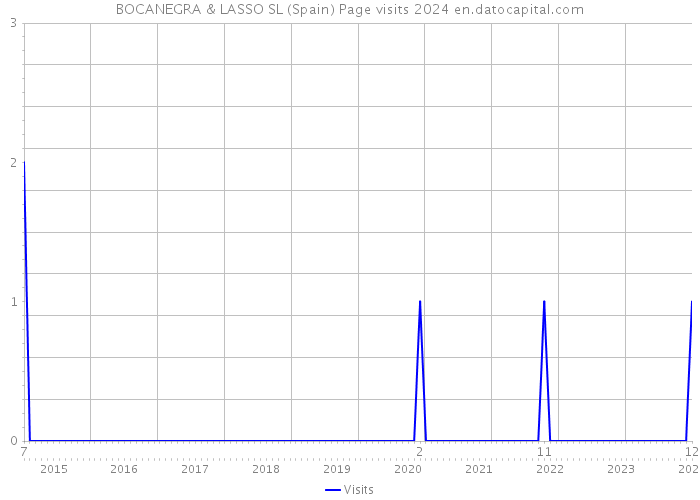BOCANEGRA & LASSO SL (Spain) Page visits 2024 