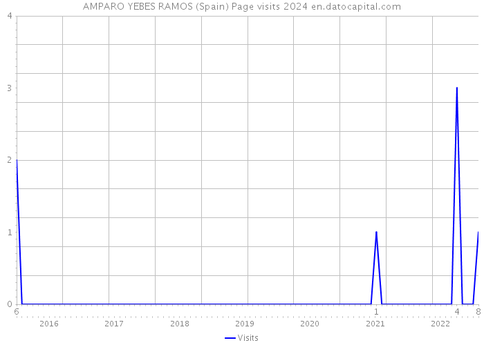 AMPARO YEBES RAMOS (Spain) Page visits 2024 