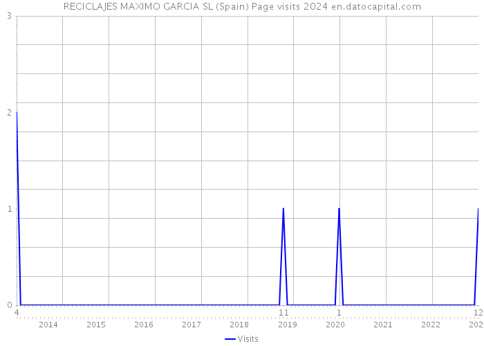 RECICLAJES MAXIMO GARCIA SL (Spain) Page visits 2024 