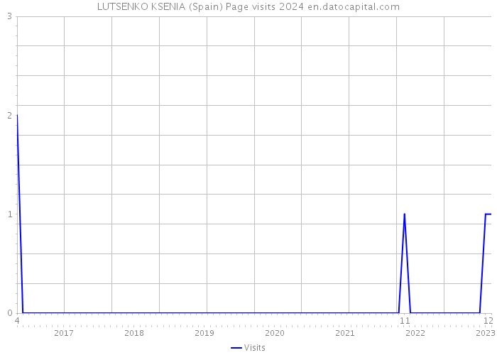 LUTSENKO KSENIA (Spain) Page visits 2024 