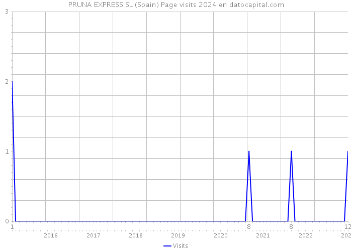 PRUNA EXPRESS SL (Spain) Page visits 2024 