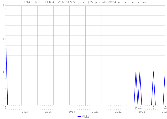 EFFIZIA SERVEIS PER A EMPRESES SL (Spain) Page visits 2024 