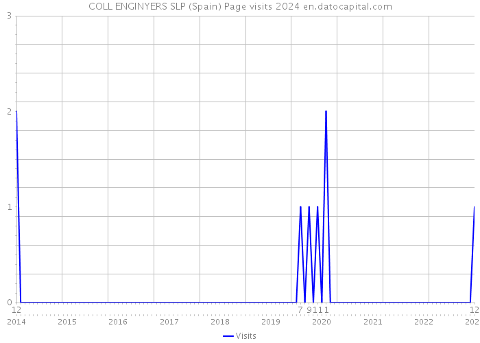 COLL ENGINYERS SLP (Spain) Page visits 2024 