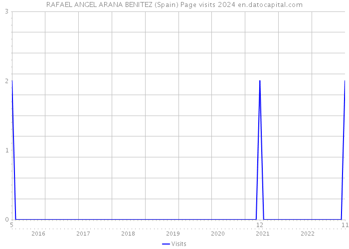 RAFAEL ANGEL ARANA BENITEZ (Spain) Page visits 2024 