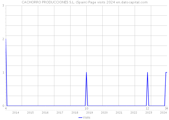 CACHORRO PRODUCCIONES S.L. (Spain) Page visits 2024 