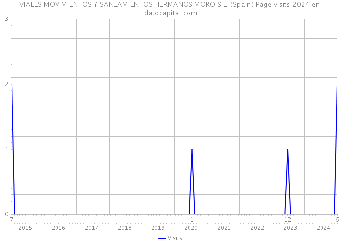 VIALES MOVIMIENTOS Y SANEAMIENTOS HERMANOS MORO S.L. (Spain) Page visits 2024 