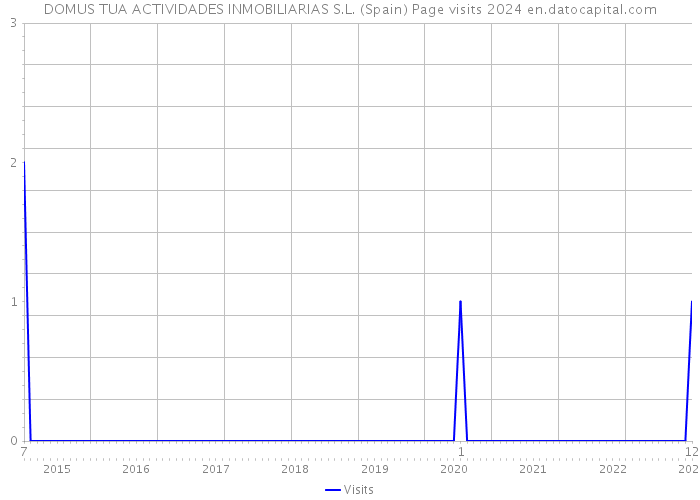 DOMUS TUA ACTIVIDADES INMOBILIARIAS S.L. (Spain) Page visits 2024 