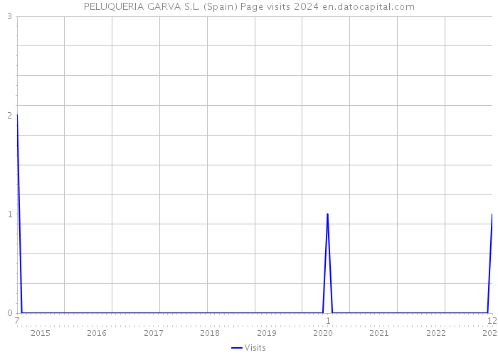 PELUQUERIA GARVA S.L. (Spain) Page visits 2024 