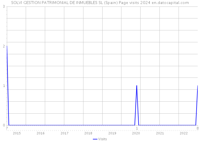 SOLVI GESTION PATRIMONIAL DE INMUEBLES SL (Spain) Page visits 2024 