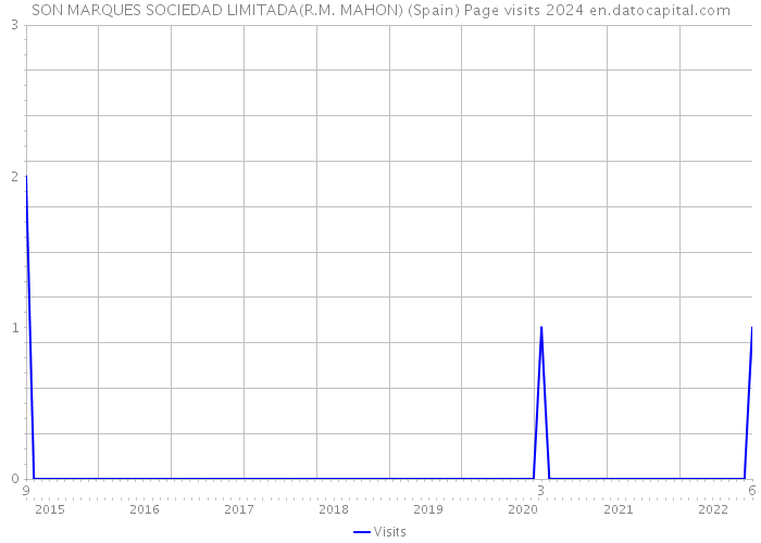 SON MARQUES SOCIEDAD LIMITADA(R.M. MAHON) (Spain) Page visits 2024 