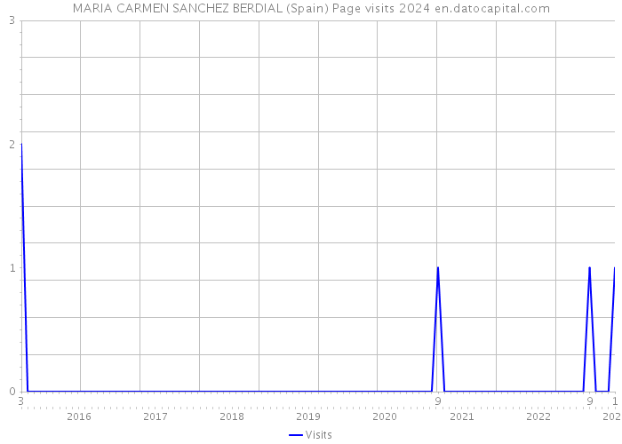 MARIA CARMEN SANCHEZ BERDIAL (Spain) Page visits 2024 