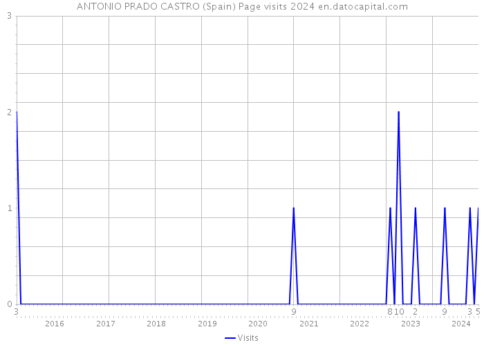 ANTONIO PRADO CASTRO (Spain) Page visits 2024 