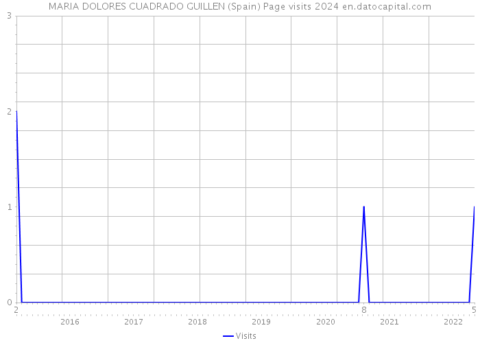 MARIA DOLORES CUADRADO GUILLEN (Spain) Page visits 2024 