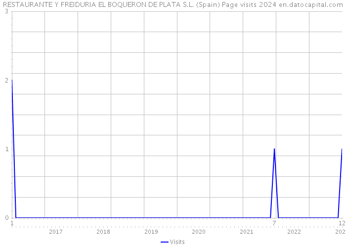 RESTAURANTE Y FREIDURIA EL BOQUERON DE PLATA S.L. (Spain) Page visits 2024 