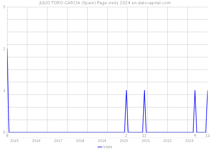 JULIO TORO GARCIA (Spain) Page visits 2024 