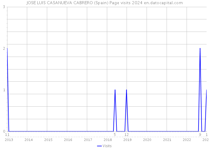 JOSE LUIS CASANUEVA CABRERO (Spain) Page visits 2024 