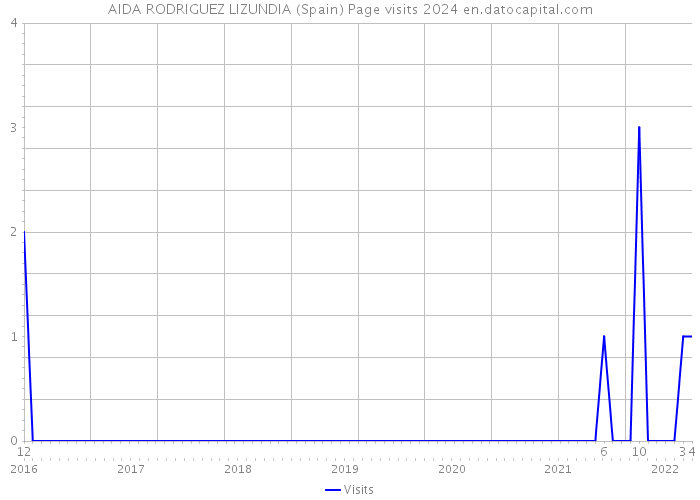 AIDA RODRIGUEZ LIZUNDIA (Spain) Page visits 2024 