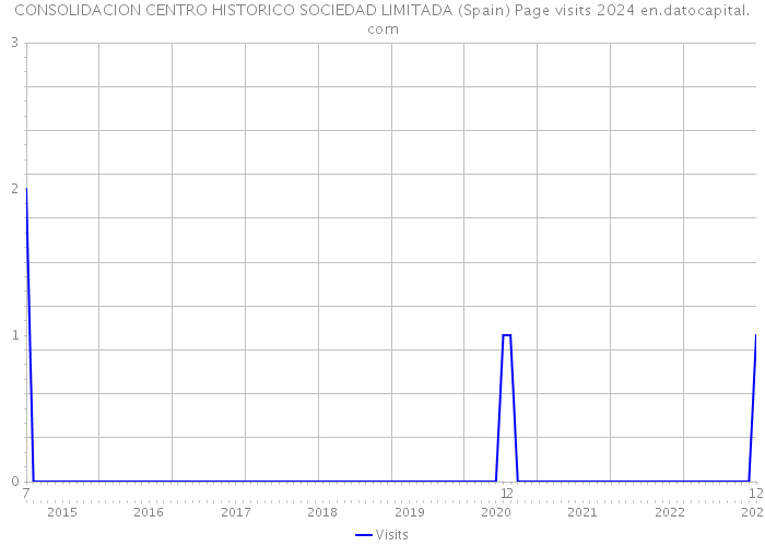 CONSOLIDACION CENTRO HISTORICO SOCIEDAD LIMITADA (Spain) Page visits 2024 