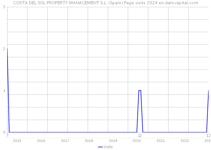 COSTA DEL SOL PROPERTY MANAGEMENT S.L. (Spain) Page visits 2024 